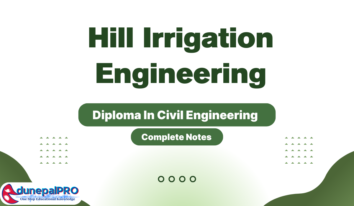 Hill Irrigation Engineering